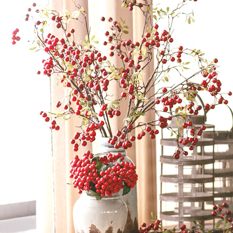 27 Inch Artificial Berry Branches Spray 10 Pcs Christmas Floral Arrangement Stems