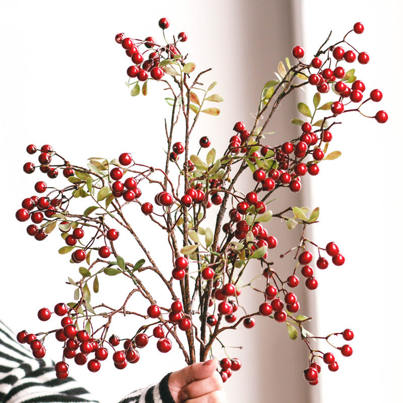 27 Inch Artificial Berry Branches Spray 10 Pcs Christmas Floral Arrangement Stems