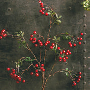 27 Inch Artificial Berry Branches Spray 10 Pcs Christmas Floral Arrangement Stems