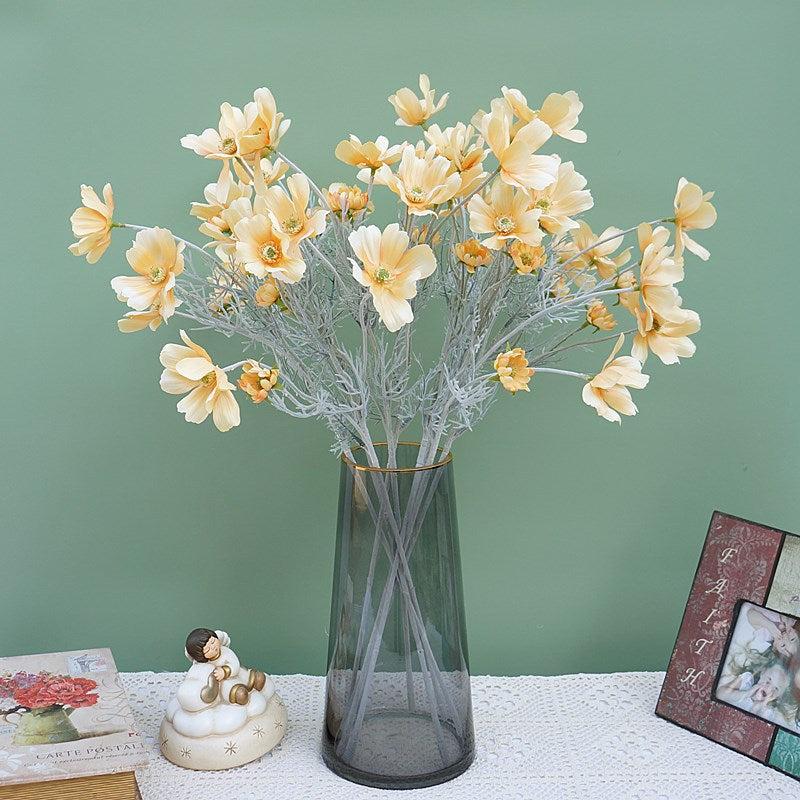 24 Inch Artificial Silk Calliopsis Flowers 10 Pcs Autumn Plant Arrangements
