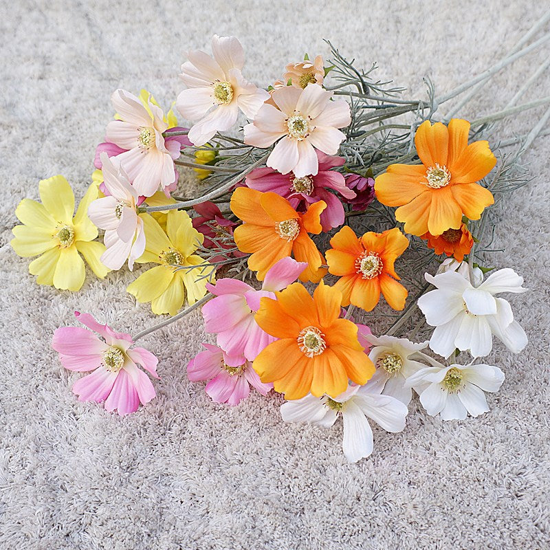 24 Inch Artificial Silk Calliopsis Flowers 10 Pcs Autumn Plant Arrangements