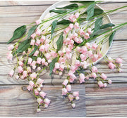 39 Inch Lily of The Valley Hanging Orchid Silk Flowers, Long Stem, Bulk Wholesale Artificial Flowers