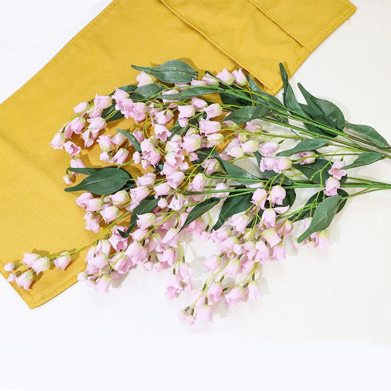 39 Inch Lily of The Valley Hanging Orchid Silk Flowers, Long Stem, Bulk Wholesale Artificial Flowers