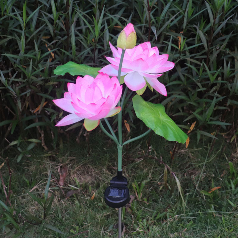 Artificial Lotus Water Lily LED Solar Light Lamp for Outdoors, Bulk Quantity