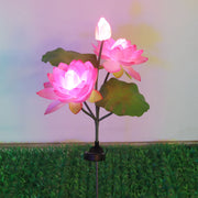 Artificial Lotus Water Lily LED Solar Light Lamp for Outdoors, Bulk Quantity