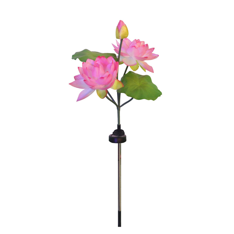 Artificial Lotus Water Lily LED Solar Light Lamp for Outdoors, Bulk Quantity