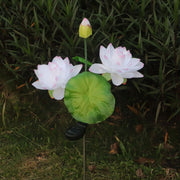 Artificial Lotus Water Lily LED Solar Light Lamp for Outdoors, Bulk Quantity