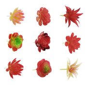 Artificial Mini Red Succulents 12 Pcs Bulk Greenery Plants for Home Decor