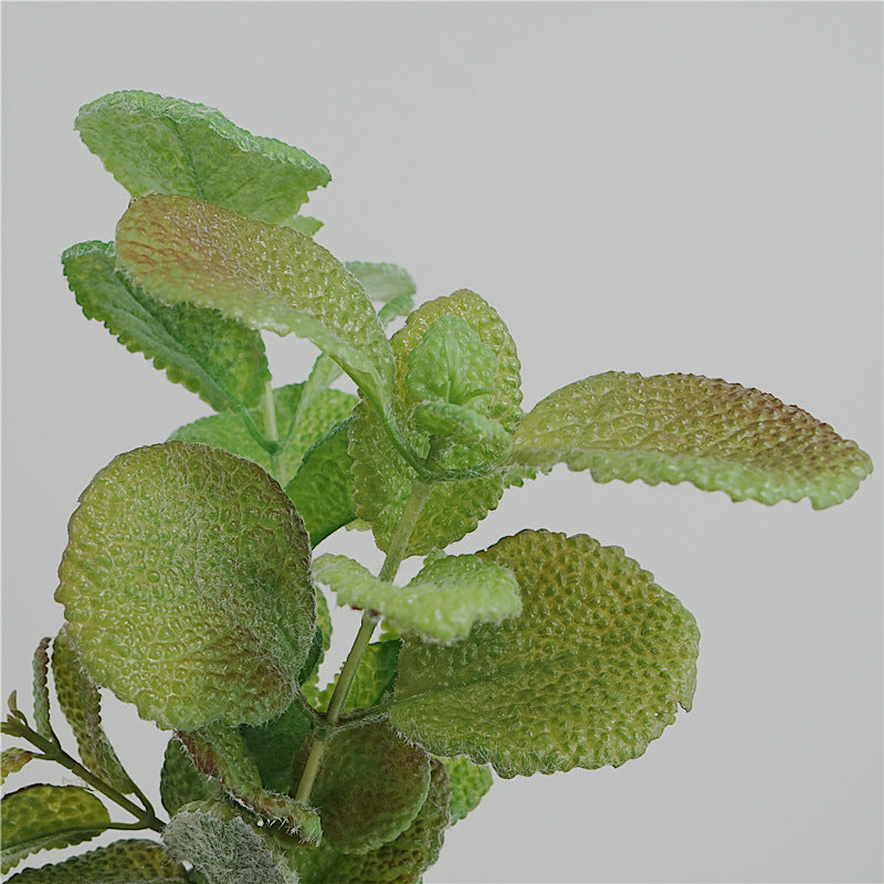 Artificial Mint Leaf Stem Greenery Plant 17 Inch Greenery 1 Pc Silk