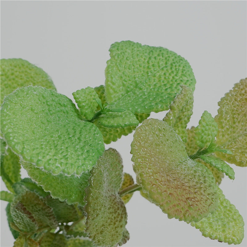 Artificial Mint Leaf Stem Greenery Plant 17 Inch Greenery 1 Pc Silk