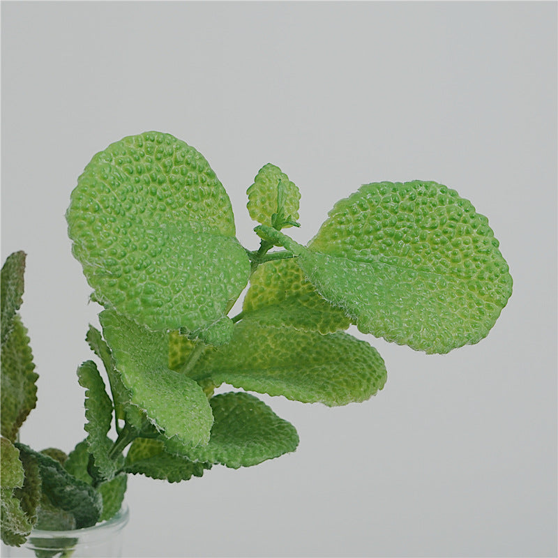 Artificial Mint Leaf Stem Greenery Plant 17 Inch Greenery 1 Pc Silk