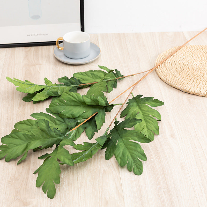 40 Inch Artificial Quercus Robur English Oak Leaves Branch Twig Bulk Wholesale