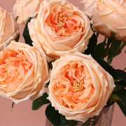 17 Inch Artificial Rose Stems, Real Touch Silk Flowers, Bulk 17 Pcs