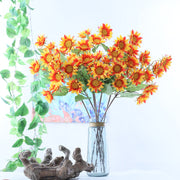 29 Inch Artificial Silk Sunflower Long Stem Spray 10 Pcs Bulk Arrangement