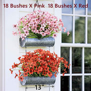 10 Pcs UV Resistant Faux Flowers for Outdoors Bulk Artificial Silk Flowers
