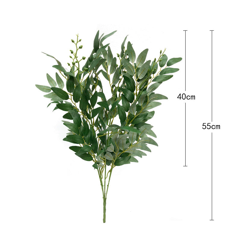 21 Inch Artificial Willow Bush Twigs with Buds Greenery Plant Spray, Bulk Quantity