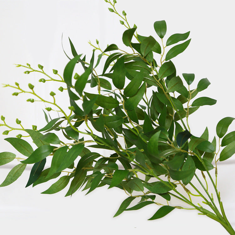 21 Inch Artificial Willow Bush Twigs with Buds Greenery Plant Spray, Bulk Quantity