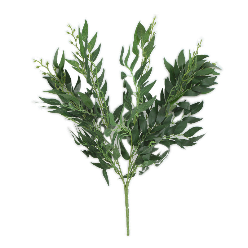 21 Inch Artificial Willow Bush Twigs with Buds Greenery Plant Spray, Bulk Quantity