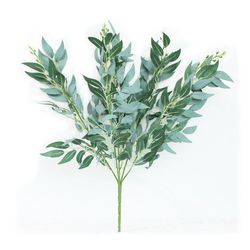 21 Inch Artificial Willow Bush Twigs with Buds Greenery Plant Spray, Bulk Quantity