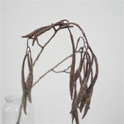 28 Inch Green Artificial Carob Bean Stems Bulk Flower Arrangement 10 Pcs