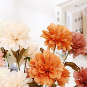 26 Inch Silk Dahlia Flower Stems Bulk 10 Pcs Artificial Fall Floral Arrangements