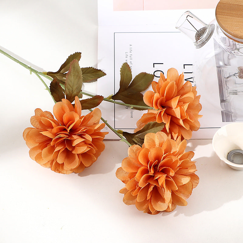 26 Inch Silk Dahlia Flower Stems Bulk 10 Pcs Artificial Fall Floral Arrangements
