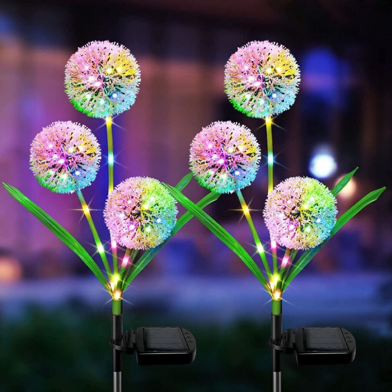 16 Inch Artificial Dandelion Light Solar Plant Outdoor Garden Decoration Bulk Quantity