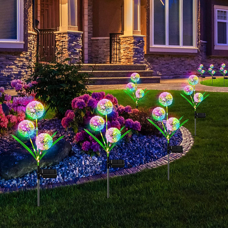 16 Inch Artificial Dandelion Light Solar Plant Outdoor Garden Decoration Bulk Quantity