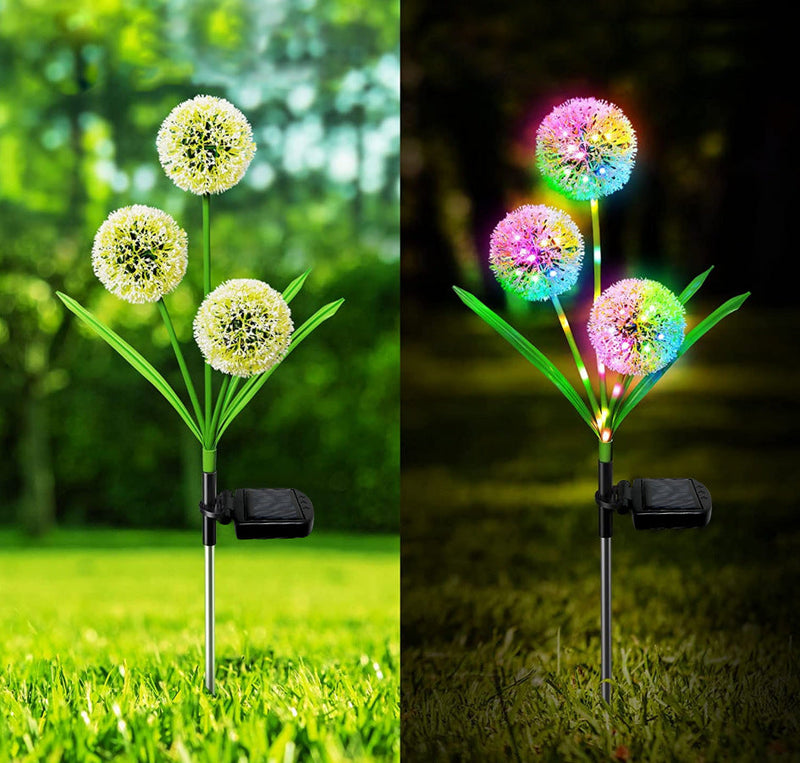16 Inch Artificial Dandelion Light Solar Plant Outdoor Garden Decoration Bulk Quantity