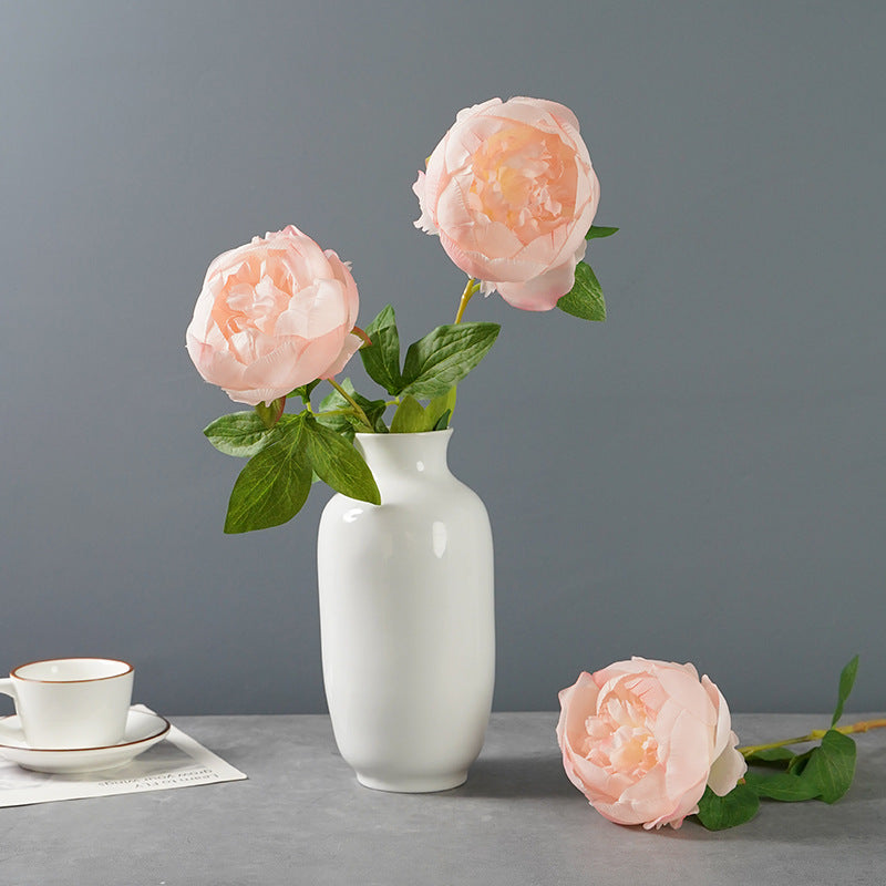 25 Inch Silk Peony Stems, 10 Pcs Artificial Flowers for Floral Arrangements