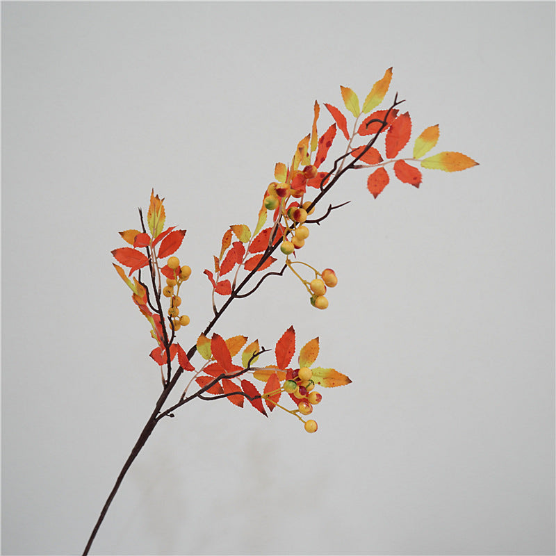 34 Inch Nandina Domestica Berry Fruit Artificial Branches Stems Spray for Fall Arrangement Bulk