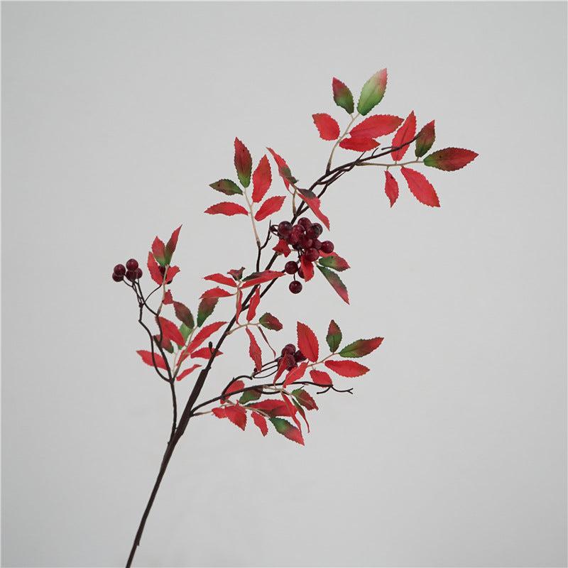 34 Inch Nandina Domestica Berry Fruit Artificial Branches Stems Spray for Fall Arrangement Bulk