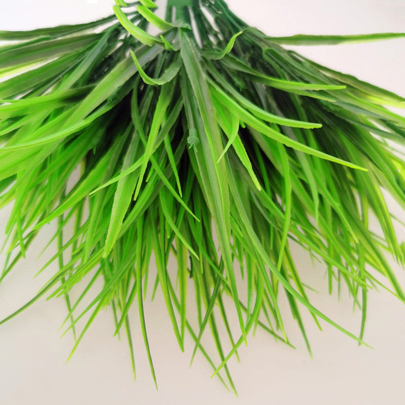 15.7 Inch Artificial Grass Plants 10 Pcs UV Resistant Greenery Bush for Outdoors