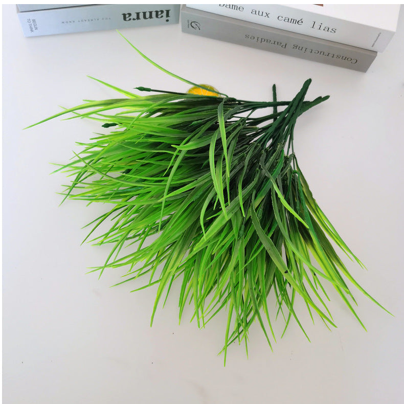 15.7 Inch Artificial Grass Plants 10 Pcs UV Resistant Greenery Bush for Outdoors
