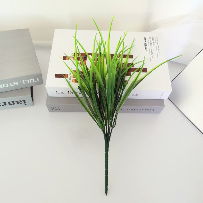 15.7 Inch Artificial Grass Plants 10 Pcs UV Resistant Greenery Bush for Outdoors