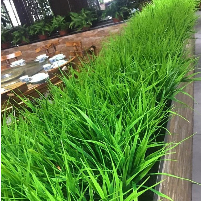 15.7 Inch Artificial Grass Plants 10 Pcs UV Resistant Greenery Bush for Outdoors