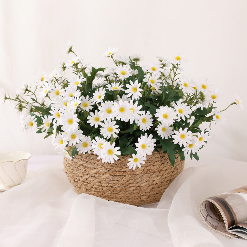 Artificial Wildflower Daisy Bush Bouquet 10 Pcs Spring Silk Flowers Bulk Arrangement