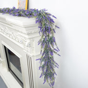 6 Ft Lavender Wisteria Garland 6 Stems Artificial Silk Flower Spring Decor
