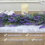 6 Ft Lavender Wisteria Garland 6 Stems Artificial Silk Flower Spring Decor
