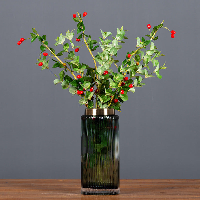 27 Inch Artificial Wolfberry Goji Stems Branches – 10 Pcs Silk Fruit Stems