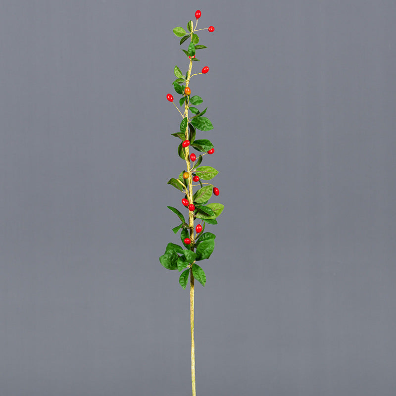 27 Inch Artificial Wolfberry Goji Stems Branches – 10 Pcs Silk Fruit Stems