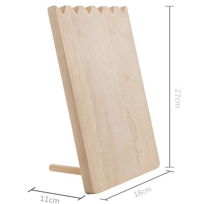 Wood Necklace Display Stand - Creative Jewelry Organizer for Store Windows & Home Deco