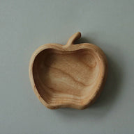 Wooden Animal Snack Trays Set Squirrel, Apple, Acorn, Pear Shapes