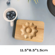 Wooden Christmas Cookie Molds Set - Cartoon Holiday Shapes for DIY Gingerbread & Biscuit Baking