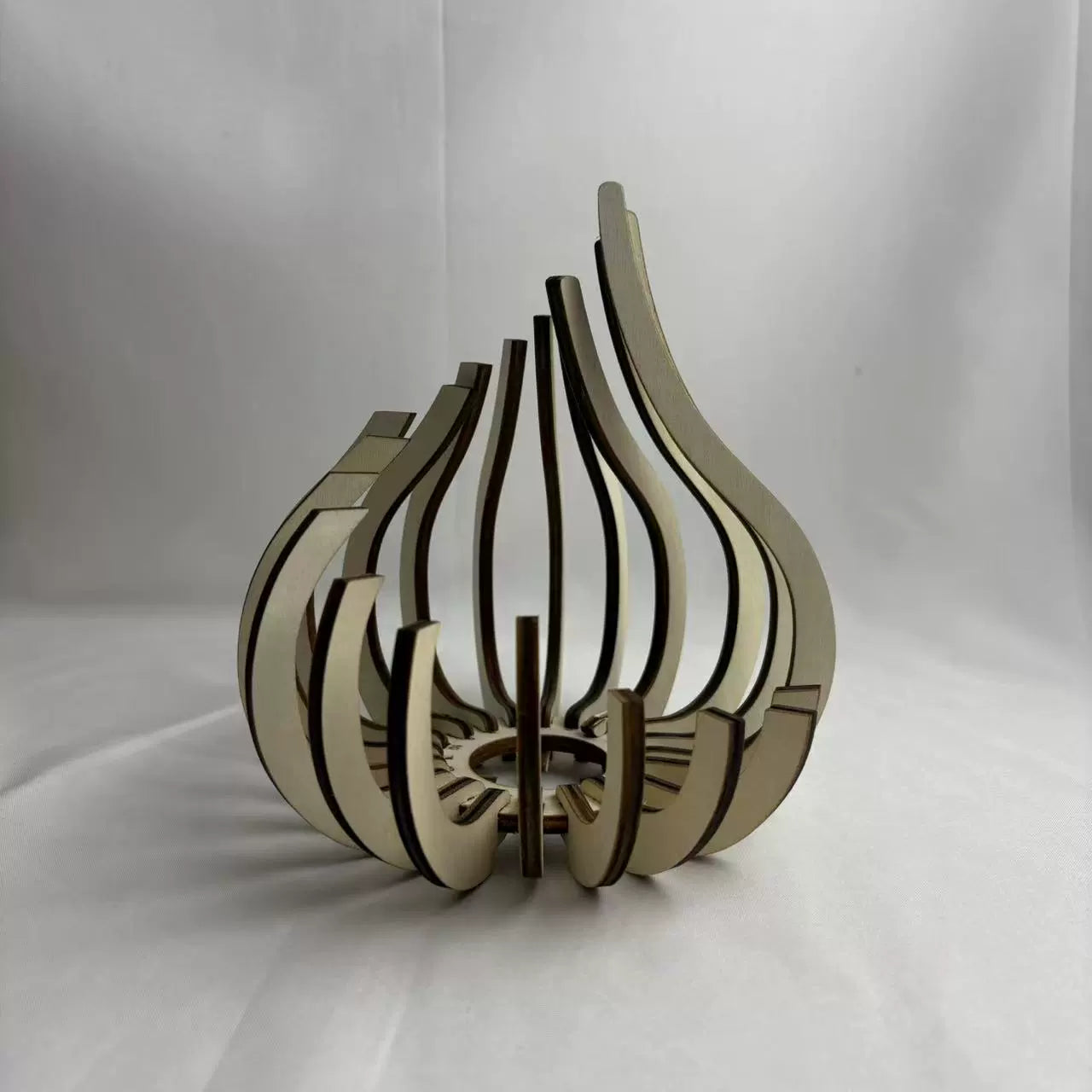 Wooden DIY Candle Holder (3 Sizes) - Handmade Decorative Lamp Stand for Home