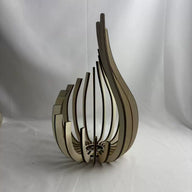 Wooden DIY Candle Holder (3 Sizes) - Handmade Decorative Lamp Stand for Home