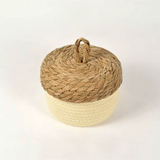 Woven  Desktop Storage For Flowers & Cotton Rope, 6.5×6.3 Inch