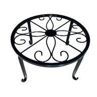 Wrought Iron Plant Stand, 11.8" & 9.4" Dia Options, Indoor Outdoor Flower Pot Holder for Balcony, Rustic Rack for Pothos, Spider Plants