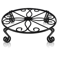 Wrought Iron Plant Stand, 11.8" & 9.4" Dia Options, Indoor Outdoor Flower Pot Holder for Balcony, Rustic Rack for Pothos, Spider Plants