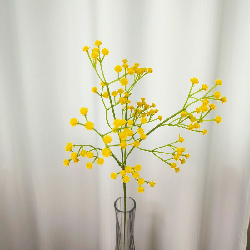 23.6 Inch Baby's Breath Artificial Flowers 10 Pcs Real Touch Silk Stems for Crafts DIY Wedding Party Home Garden Office